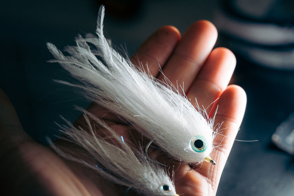 Modern Baitfish - White 3pk – Backwater Flies